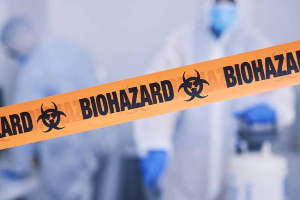 Professional Biohazard Cleanup technician working in Augusta, WI